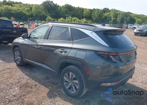 2022 Hyundai Tucson Blue from USA, damaged, VIN KM8JBCA18NU075192